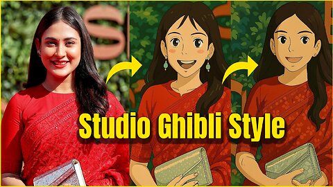 How To Create Ghibli Art। Ghibli style images। Cartoon Photo make