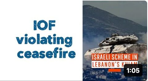 "Violation of Ceasefire by IOF"
