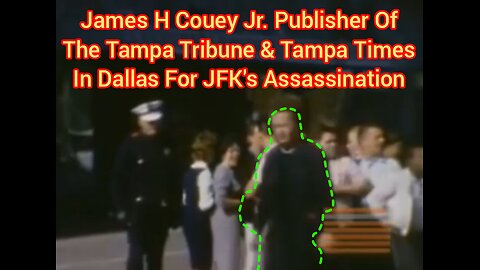 James H Couey Jr. Publisher Of The Tampa Tribune & Tampa Times In Dallas For JFK's Assassination