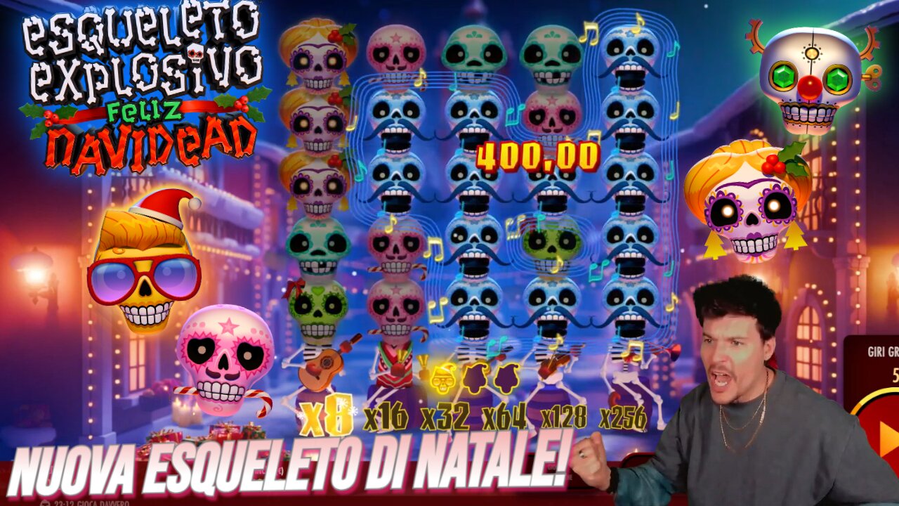 🔥NUOVA ESQUELETO EXPLOSIVO FELIZ NAVIDEAD💀🎅