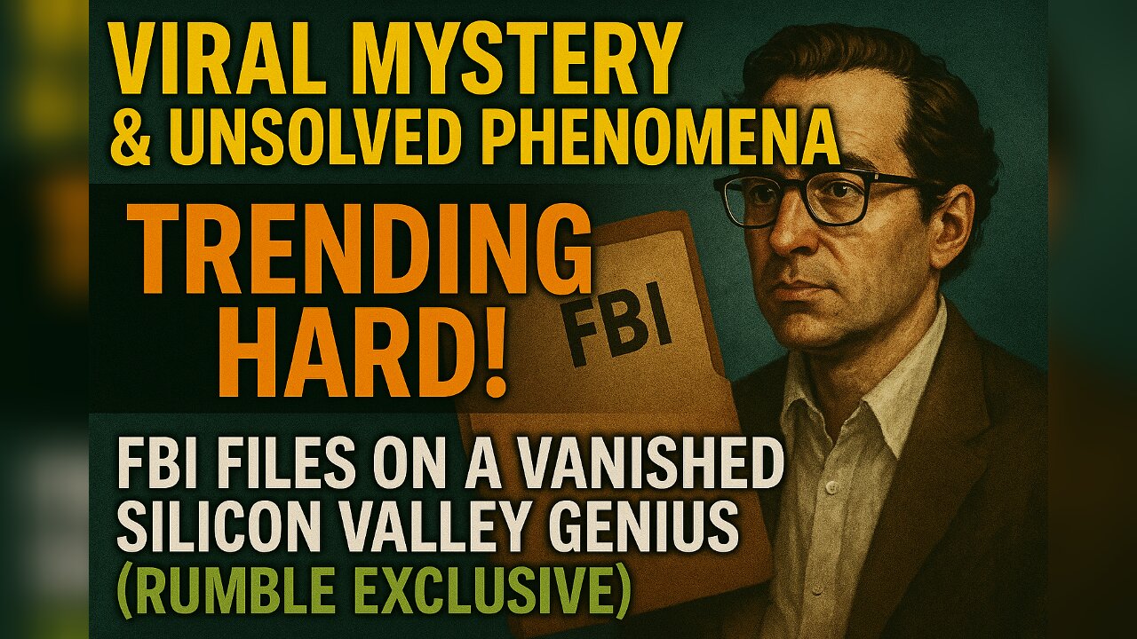 FBI Files on a Vanished Silicon Valley Genius(Rumble Exclusive)