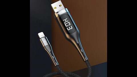 Smart Charging Cable with Voltage_Current LED Display, Timer and Data Transmission Function