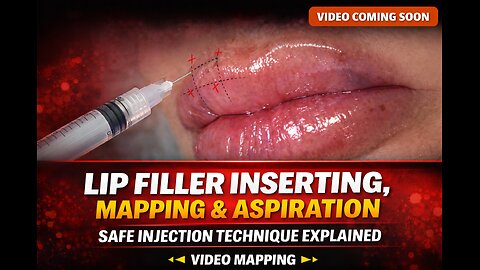 Lip Filler Inserting, Mapping, & Aspiration. “VIDEO COMING SOON”