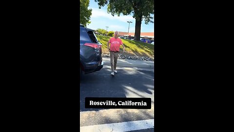 Road rage incident in Roseville, California