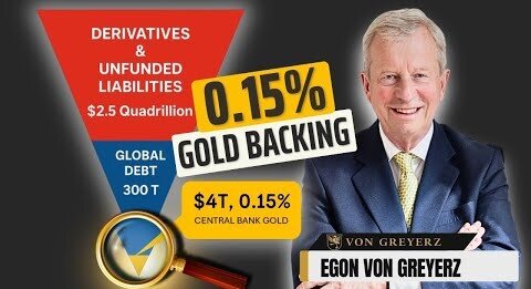 0.15% GOLD VS $2.5 QUADRILLION DEBT- Egon von Greyerz