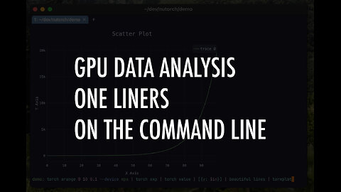 GPU Data Analysis One-Liners on the Command Line