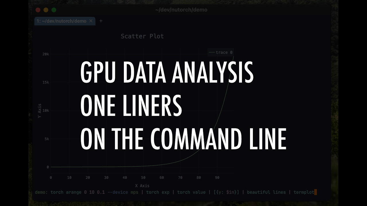 GPU Data Analysis One-Liners on the Command Line