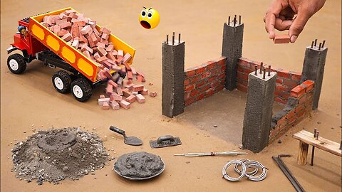 diy truck bricks house construction science project