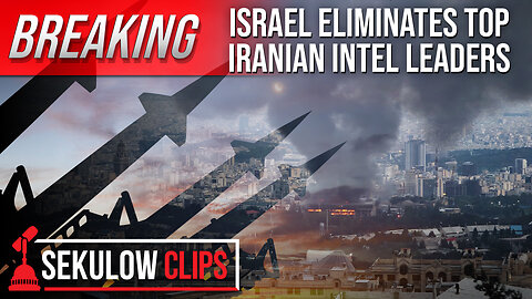 BREAKING: Israel Eliminates Top Iranian Intel Leaders