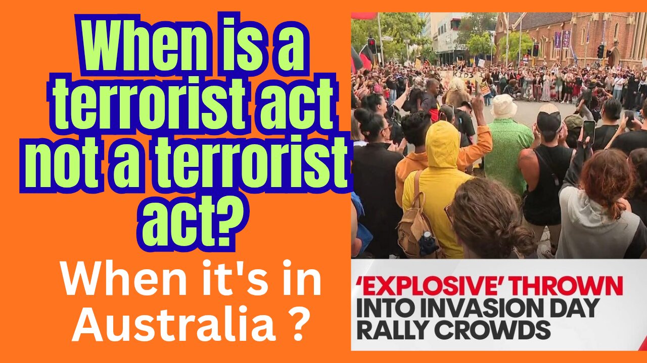Australian bomb thrower kept low key...Why? Jail him for 10!