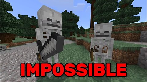 Minecraft But Mobs are SUPER STRONG