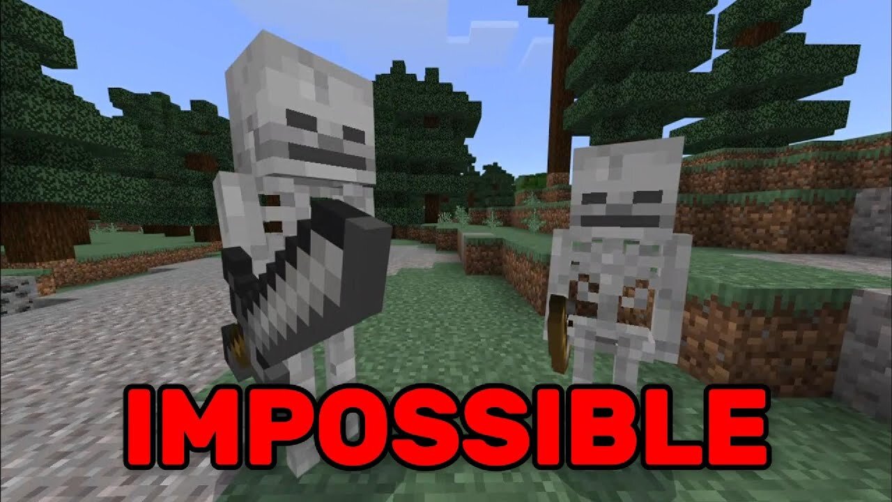 Minecraft But Mobs are SUPER STRONG