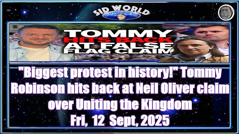 Biggest protest in history! Tommy Robinson hits back at Neil Oliver claim over Uniting the Kingdom