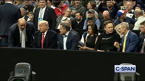 Trump, Musk, Sen McCormick, and Rep Jordan At The NCAA Wrestling Championships