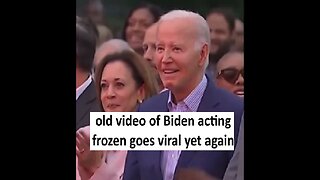 Old video of Biden looking frozen goes viral again