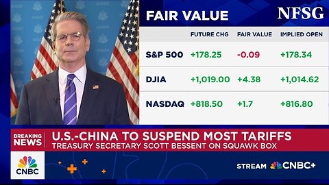 Treasury Secretary: We Have A 90 Day Pause With China
