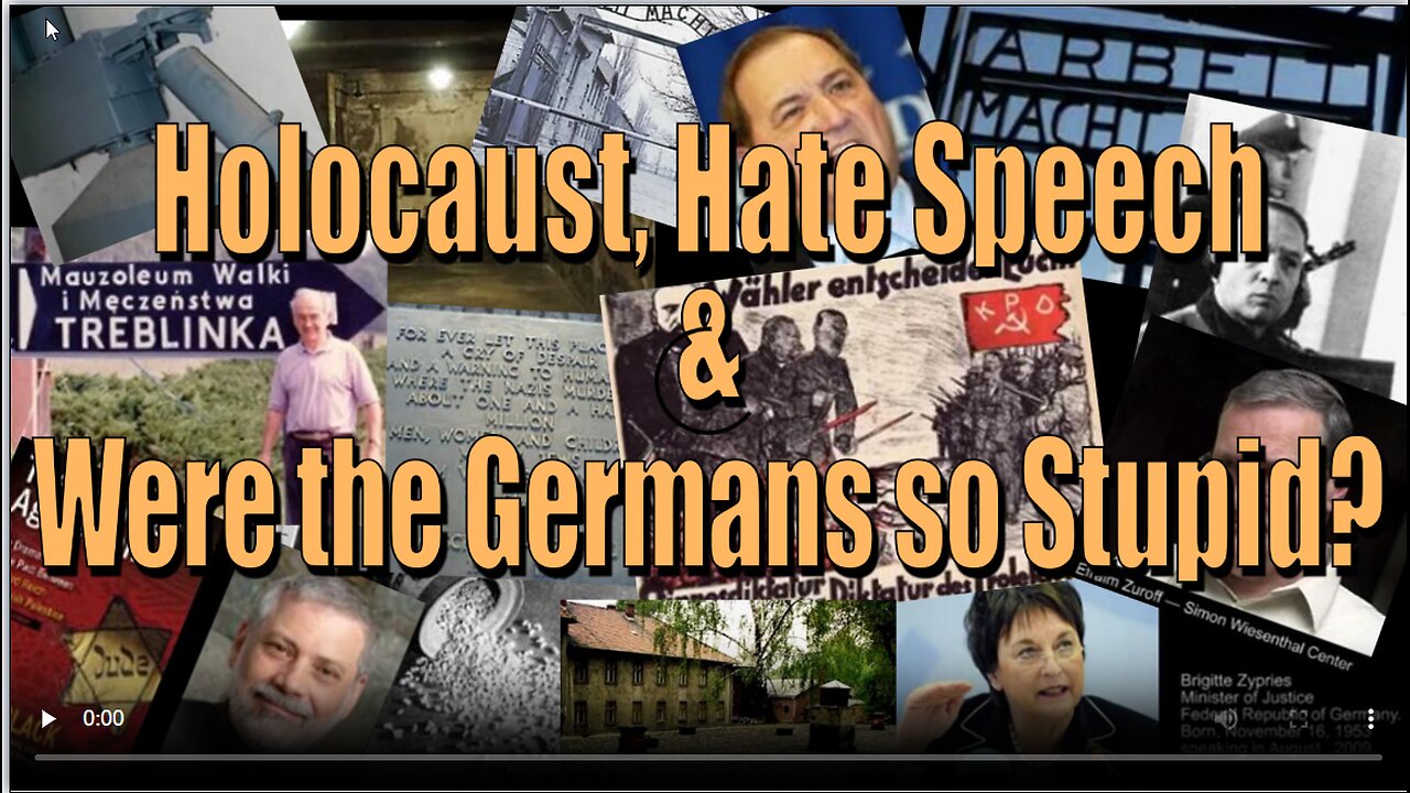 Holocaust, Hate Speech & Were the Germans so Stupid?