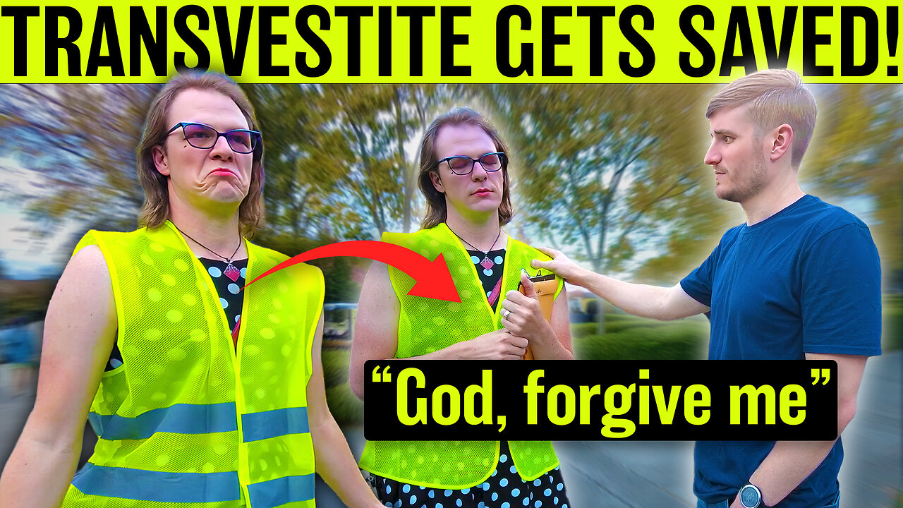 Transvestite Saved at Pride Festival — Repents for Homosexuality!