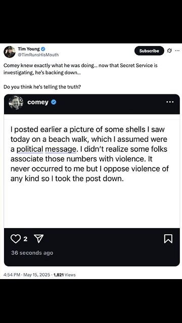 There are only two reasons James Comey would do this.