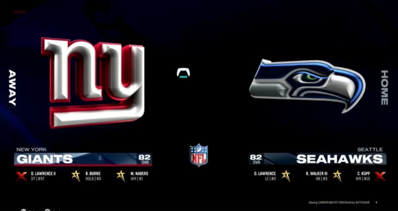 Ep5 Giants Franchise vs Seahawks: HB Breakout Scenario!