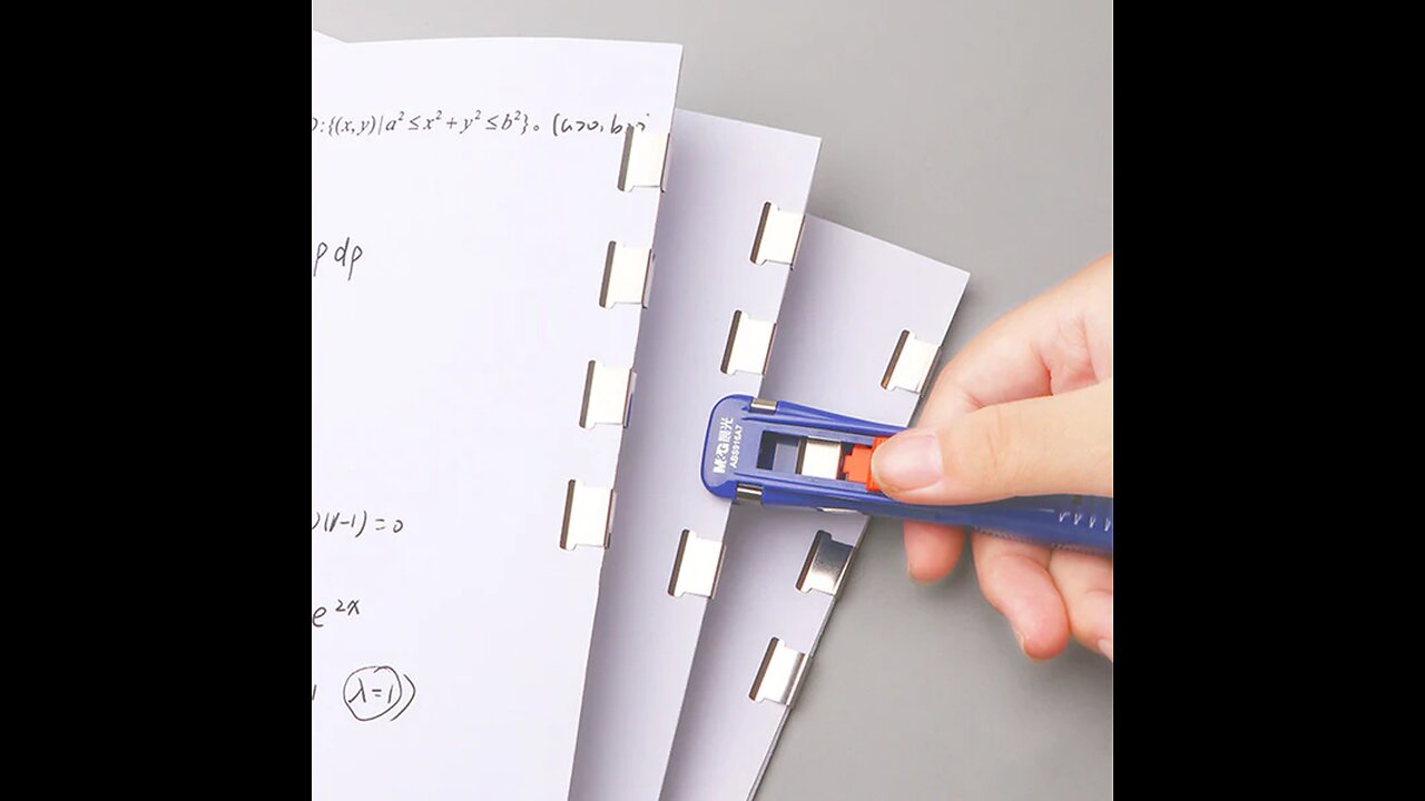 Document Stapler Clip Pusher