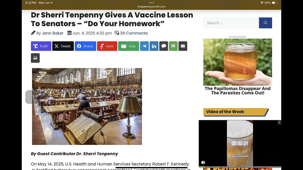 Dr Sherri Tenpenny Gives A Vaccine Lesson To Senators – “Do Your Homework”