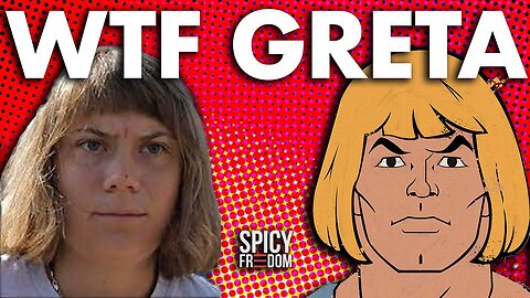 WTF GRETA? Greta Thunberg rocking a new He-Man do.