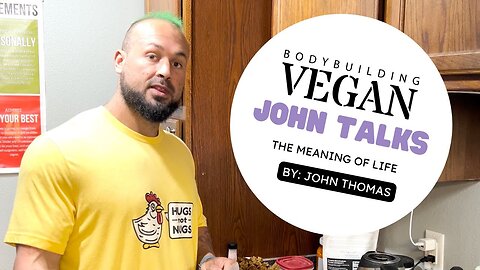 The Bodybuilding Vegan shares life purpose while prepping SEITAN for the week