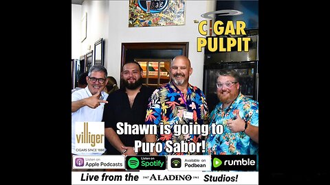 Shawn is going to Puro Sabor!