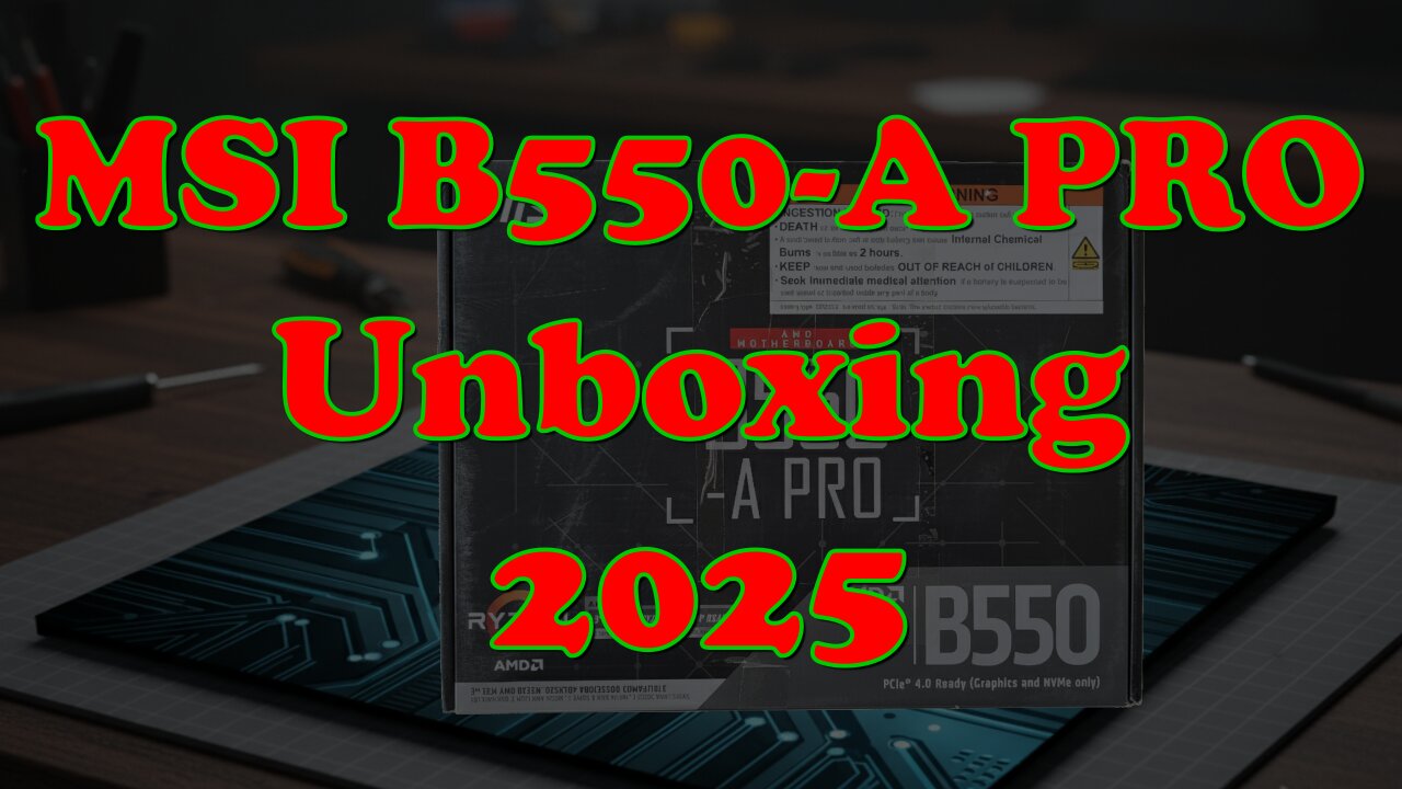 MSI B550-A PRO Unboxing & Build Guide 2025 - Best Used Motherboard for Blender & AI?