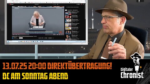Aufzeichnung vom 13.07.25 Direktübertragung! DC am Sonntag Abend