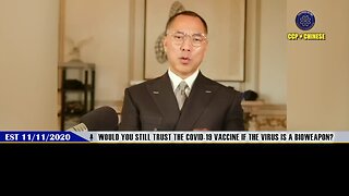 2020.11.11.MilesLive：Pfizer - Would you still trust the COVID-19 vaccine if the virus is a bioweapon