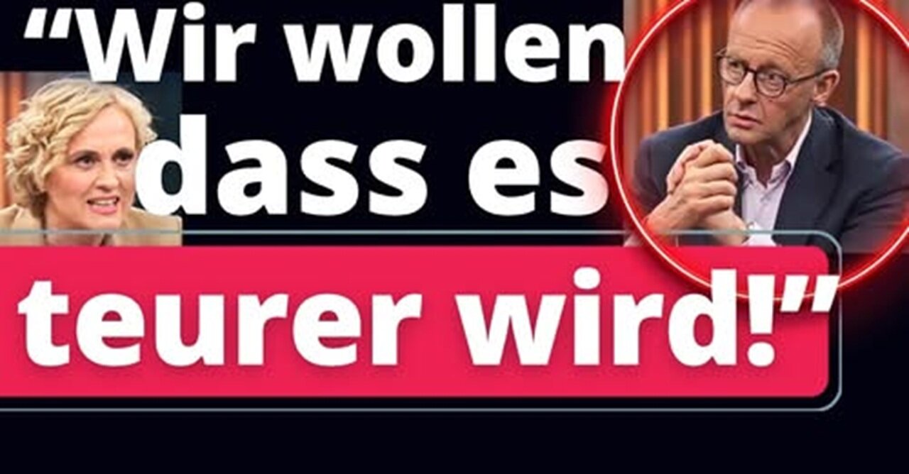 Eilmeldung: WEF/Blackrock Merz geht bei Miosga völlig unter!