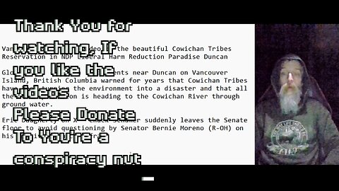 Huge illegal dumping site near Duncan, B.C., Chuck Schumer leaves when questioned by Bernie Moreno
