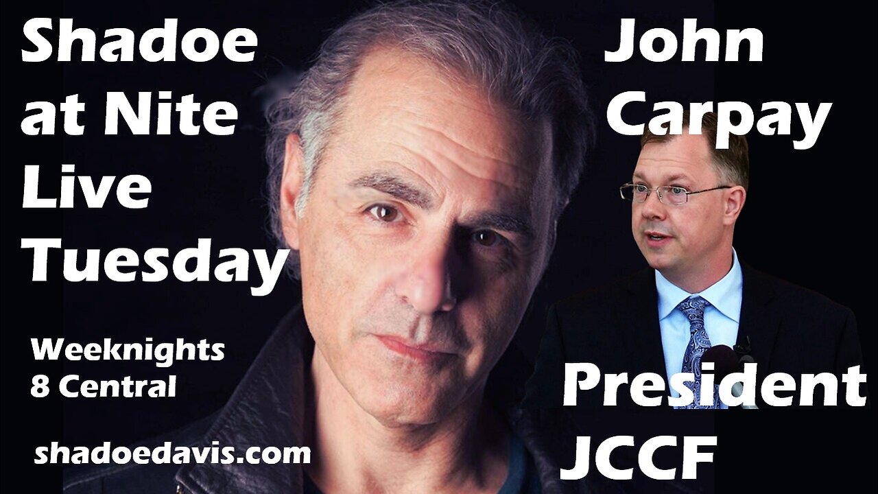 Oct. 28th/2025- Guest John Carpay President JCCF-Human Rights, Free Speech, Canada