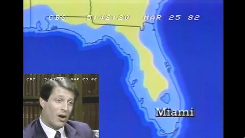 1982 CBS News: 34-year-old Al Gore predicts "25% of Florida" will be underwater