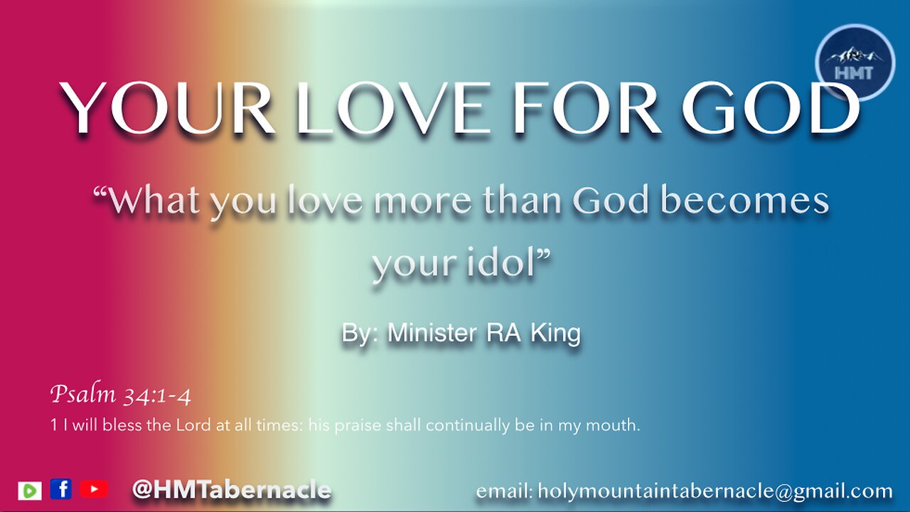 YOUR LOVE FOR GOD