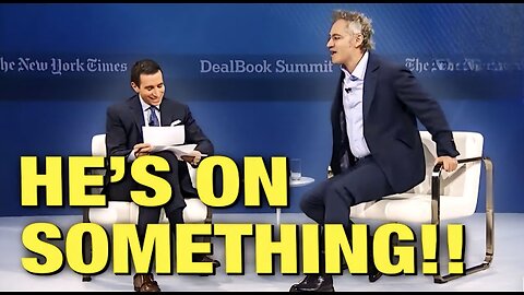 Video: Palantir CEO Alex Karp Appears On Drugs & Repeatedly Jumps Out Of Chair!