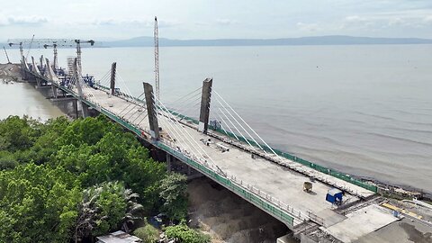 Php 3.126 billion Bucana Bridge in Davao gifted by China to the Duterte Admin nears Completion