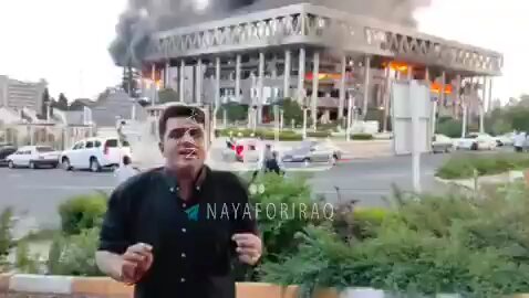 Israel bombed Iran news channel