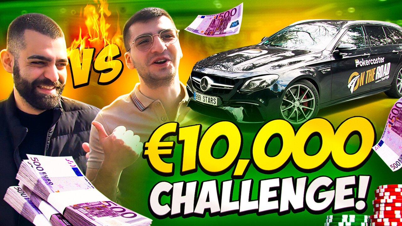 €10,000 CHALLENGE - DEGEN VS POKER PLAYER