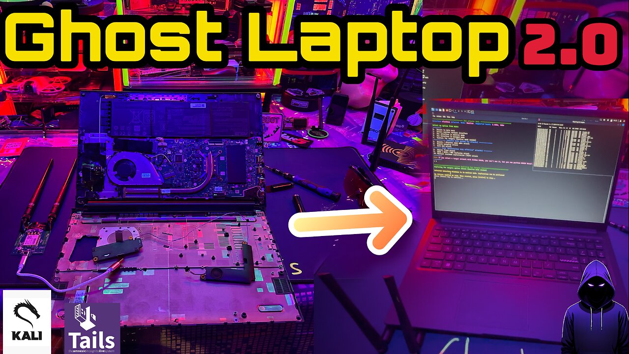 Ghost Laptop Build 2.0 – Privacy Upgrades & Real Hardware Modifications