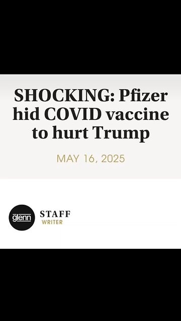 Pfizer Created a Toxic Vax In Hopes It Would Destroy Trump