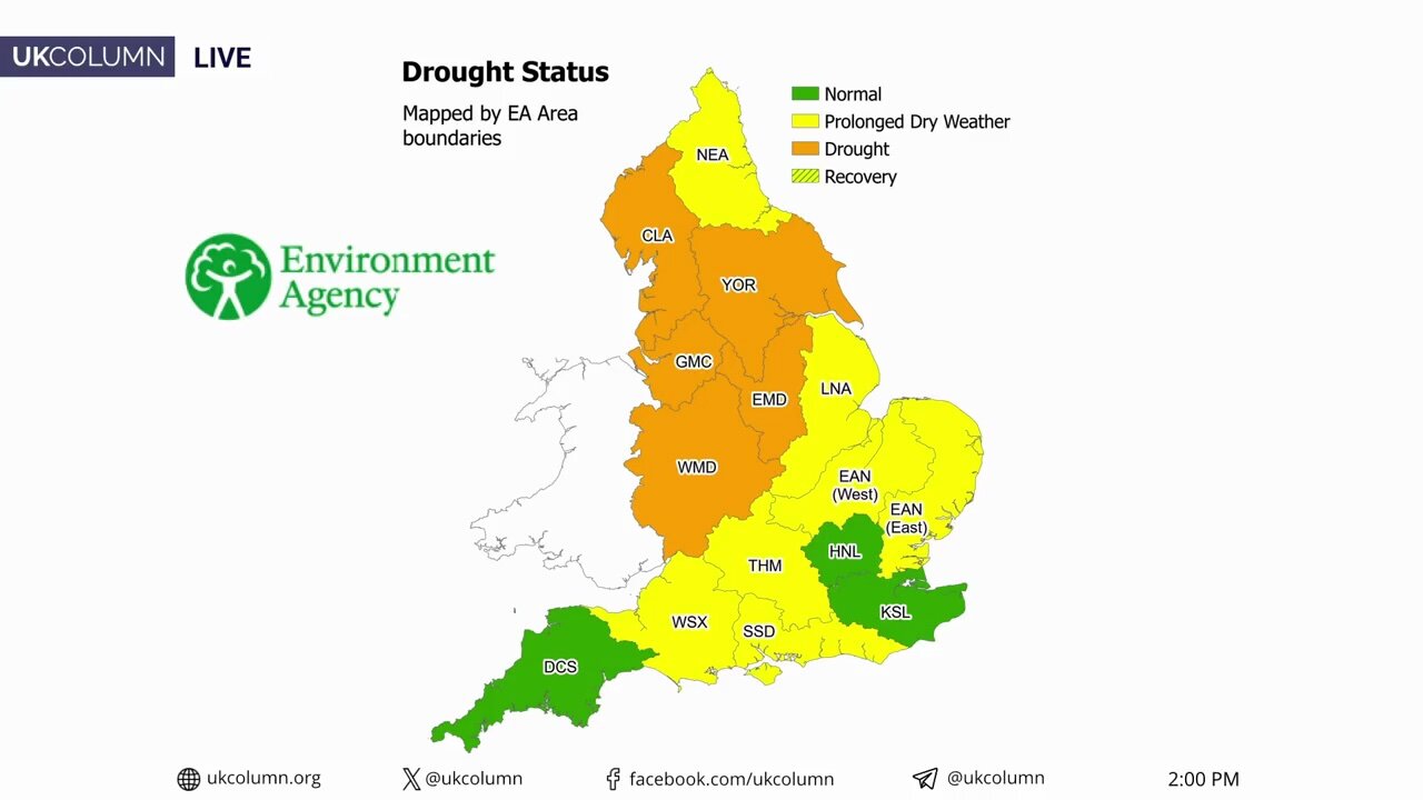 Drought: Where’s the Water? Schemes of the Agenda Men | UK Column News