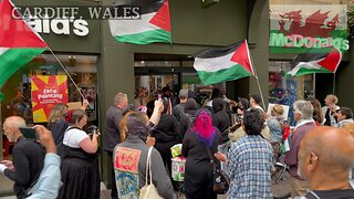 Stop Starving Gaza, Queen Street Cardiff Wales
