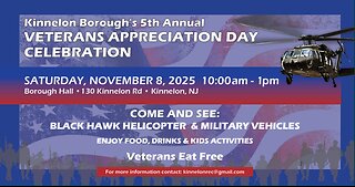 5TH ANNUAL VETERANS APPRECIATION DAY CELEBRATION-KINNELON 1-862-200-1469 tutorjacknetwork@gmail.com