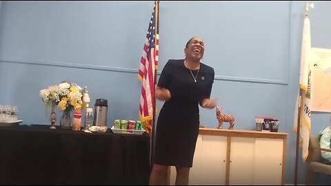 Illinois Senate Candidate Juliana Stratton Campaign Stop in McLean County