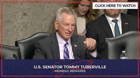 Senator Tuberville Questions DoD Deputy Under Secretary and Army Under Secretary Nominees