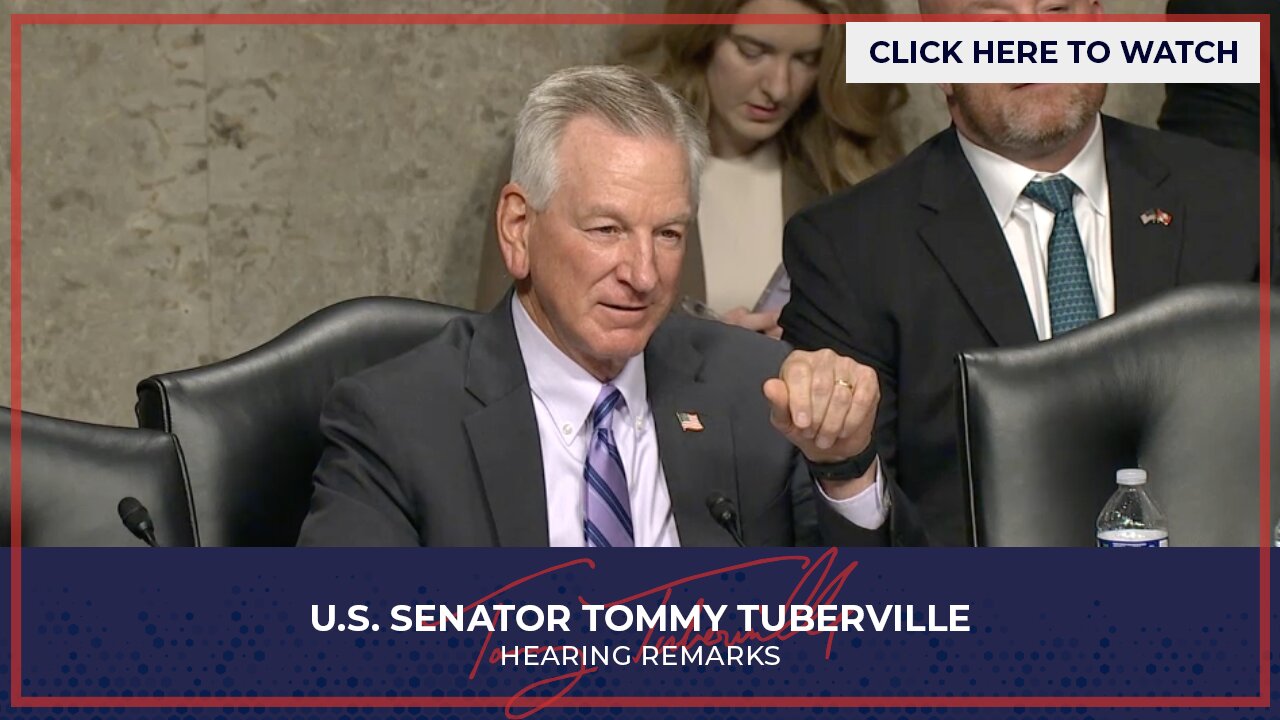Senator Tuberville Questions DoD Deputy Under Secretary and Army Under Secretary Nominees
