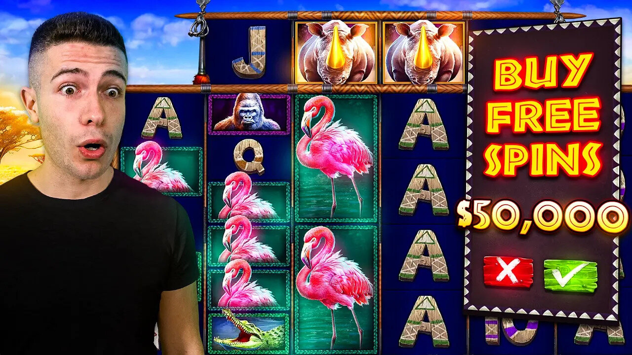 $50,000 Bonus Buy on GREAT RHINO MEGAWAYS 🦏 (50K Bonus Buy Series #15)